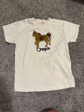 Vintage Hanes Beefy kids Oregon horse shirt
